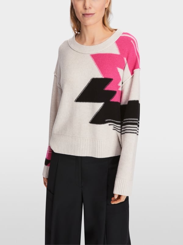 Marc Cain Sweater aus Wollmix mit Kaschmir Zeitlich begrenztes Angebot
