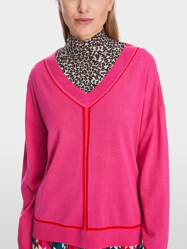 Marc Cain Sweater mit V-Neck - "Rethink Together" Super Sparpreis