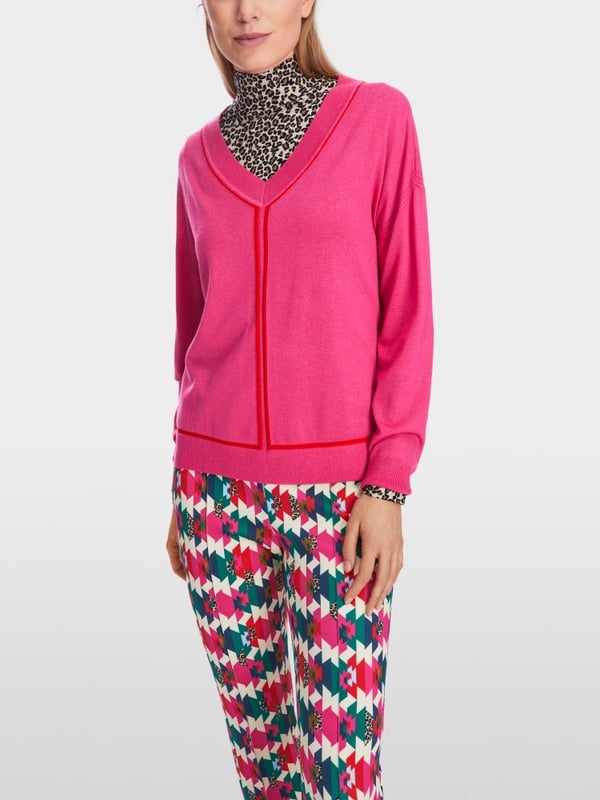 Marc Cain Sweater mit V-Neck - "Rethink Together" Super Sparpreis