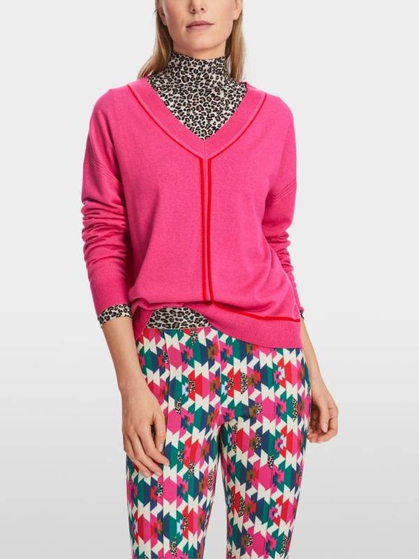 Marc Cain Sweater mit V-Neck - "Rethink Together" Super Sparpreis
