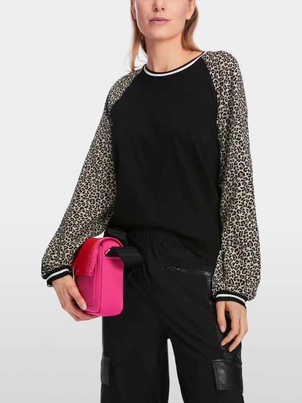 Marc Cain Raglan-Shirt in Materialmix Letzte 3 Tage