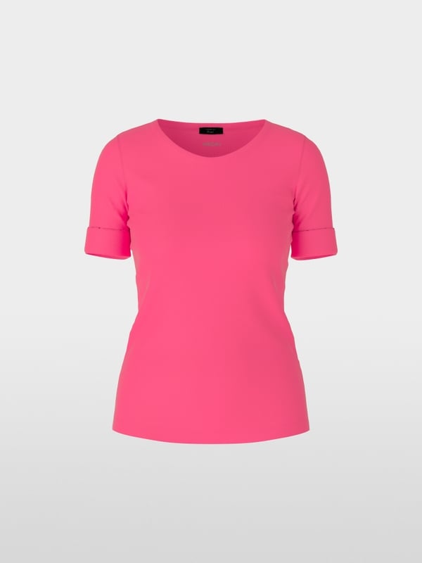Marc Cain Baumwoll-T-Shirt mit 3/4-Ärmel Black Friday Preise