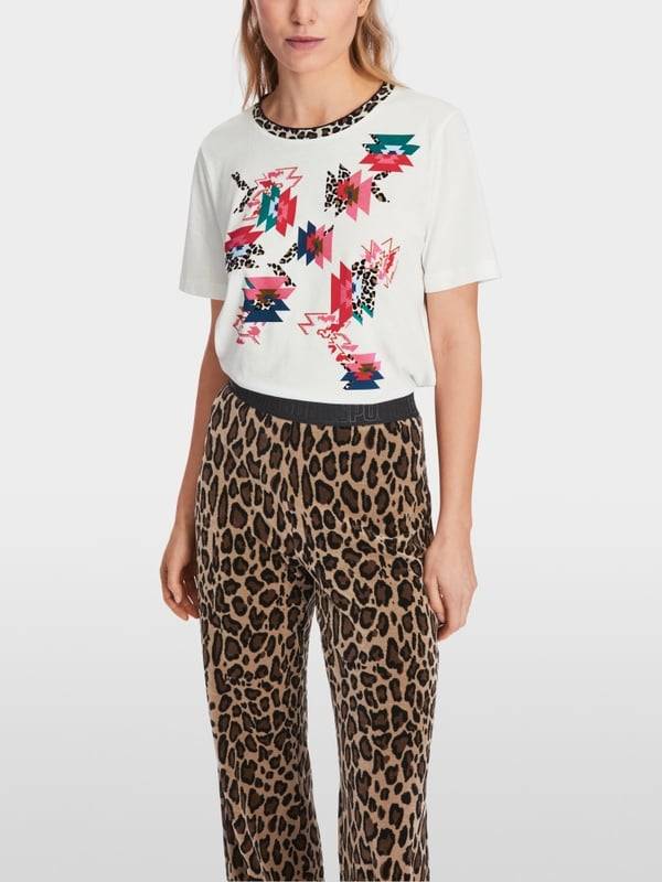 Marc Cain Baumwoll-T-Shirt "Rethink Together" 50% Rabatt für begrenzte Zeit
