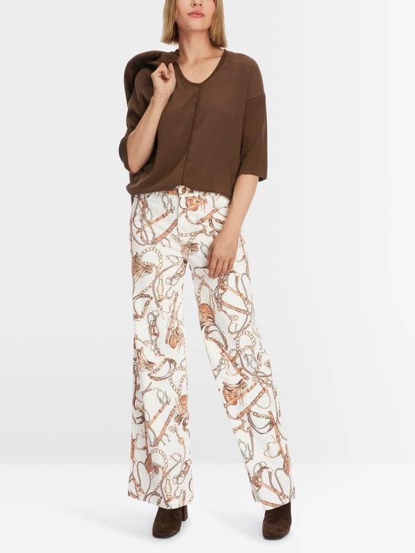 Marc Cain Blusenshirt mit V-Neck Günstig kaufen