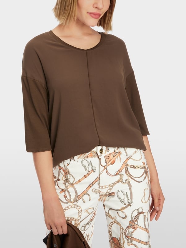 Marc Cain Blusenshirt mit V-Neck Günstig kaufen