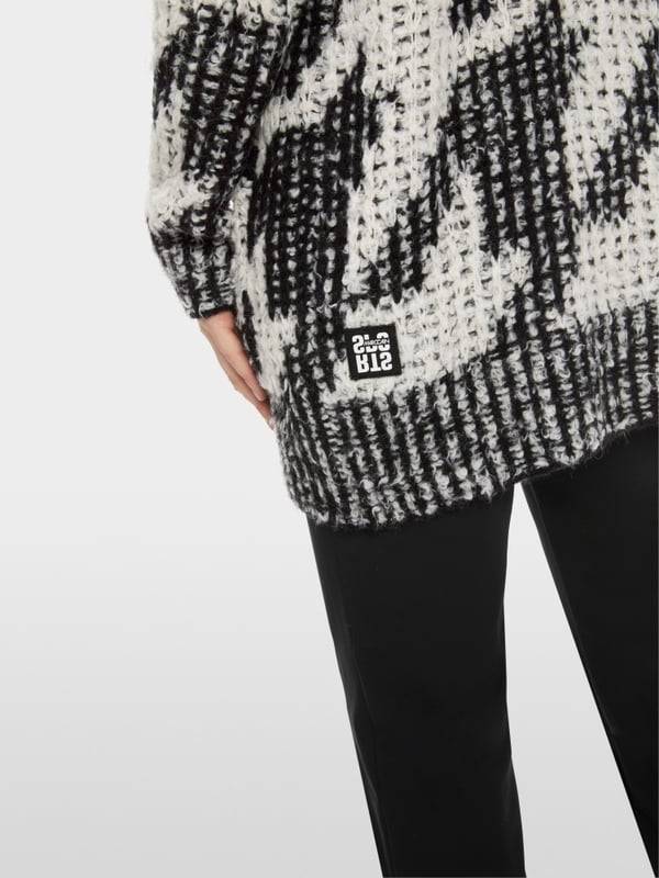 Marc Cain Chickcheck-Cardigan Knitted in Germany Valentinstagsangebot