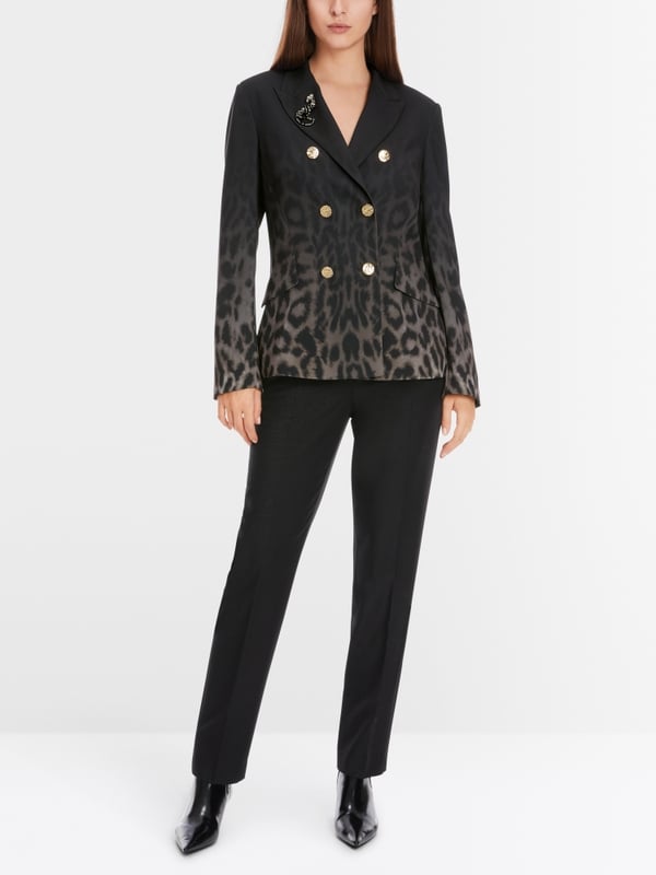 Marc Cain Blazer im Leo-Dessin 50% Rabatt mit kostenlosem Versand
