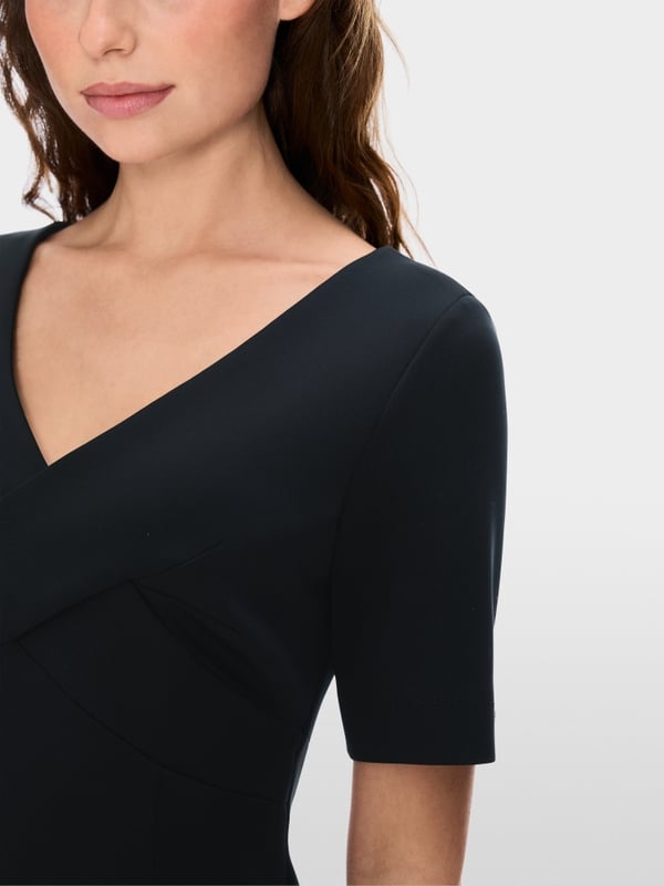 Marc Cain Scuba-Kleid mit Wickeleffekt Fabrikpreis