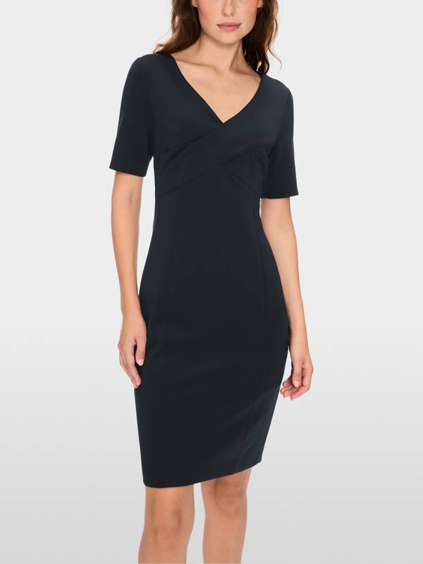 Marc Cain Scuba-Kleid mit Wickeleffekt Fabrikpreis