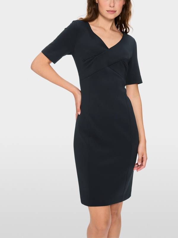 Marc Cain Scuba-Kleid mit Wickeleffekt Fabrikpreis