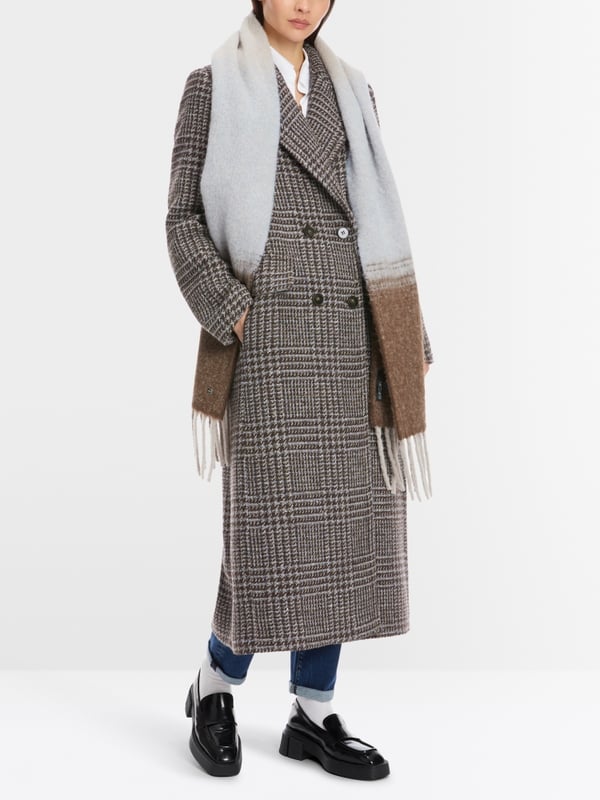 Marc Cain Langer Blazer-Mantel in Vintage-Karo Begrenztes Angebot
