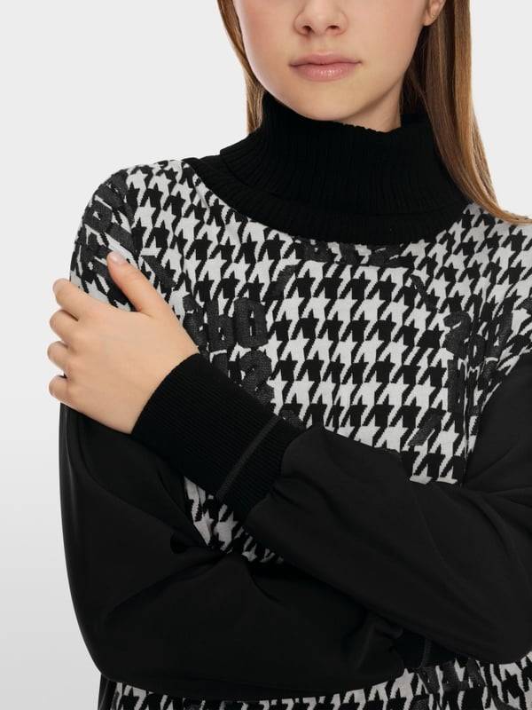 Marc Cain Chickcheck-Sweater Knitted in Germany Neuheiten