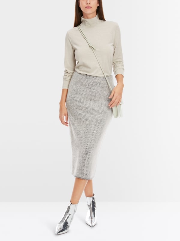 Marc Cain Schmaler Midirock Knitted in Germany Letzte 3 Tage