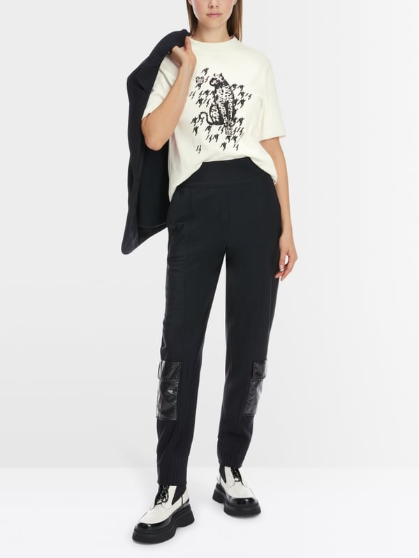 Marc Cain T-Shirt mit Leo-Print Kostenloser Versand
