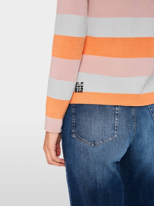 Marc Cain Gestreifter Sweater Knitted in Germany Bestseller