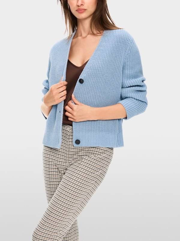 Marc Cain Rippen-Cardigan in Deutschland gestrickt Begrenzte Freigabe