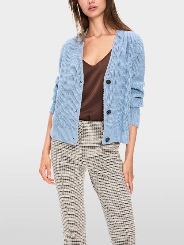 Marc Cain Rippen-Cardigan in Deutschland gestrickt Begrenzte Freigabe