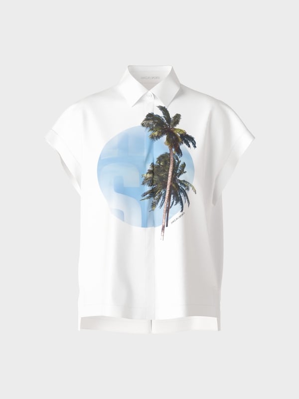 Marc Cain Ärmellose Hemdbluse "Rethink Together" Speichern exportieren