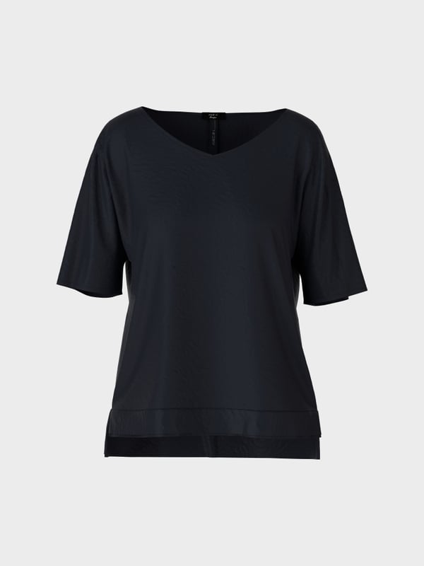 Marc Cain Unifarbene Schlupfbluse Black Friday Preise