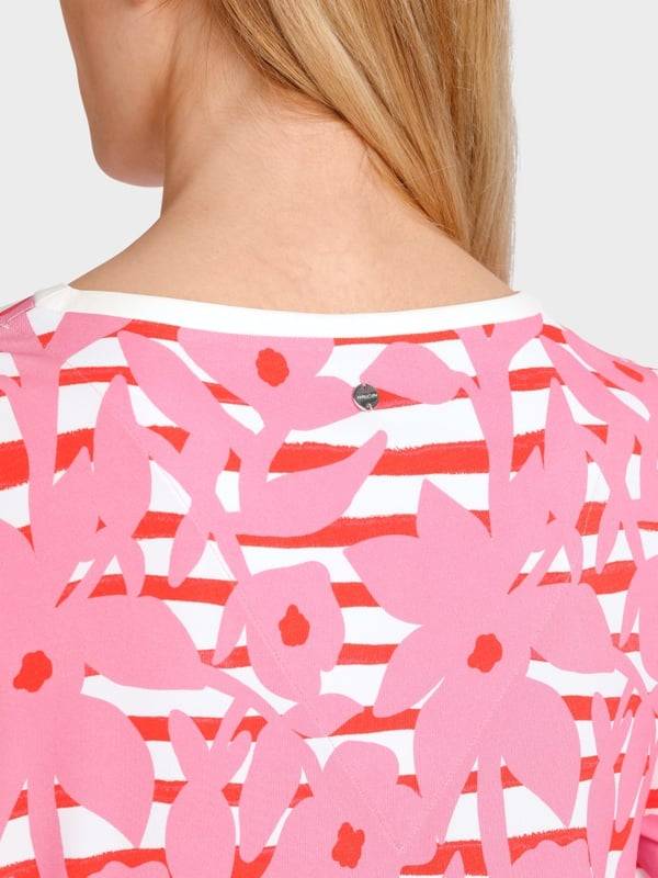 Marc Cain Elegante Bluse mit Overprint zollfrei