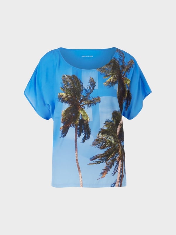 Marc Cain Bluse mit Palmenprint 50% Rabatt für begrenzte Zeit