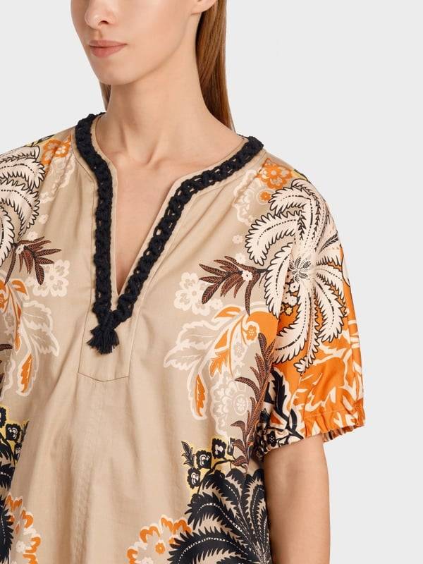 Marc Cain Bedruckte Bluse im Tunikastil Outlet