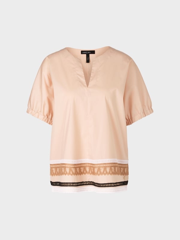 Marc Cain Weite Bluse mit Spitzendetails Verkauf
