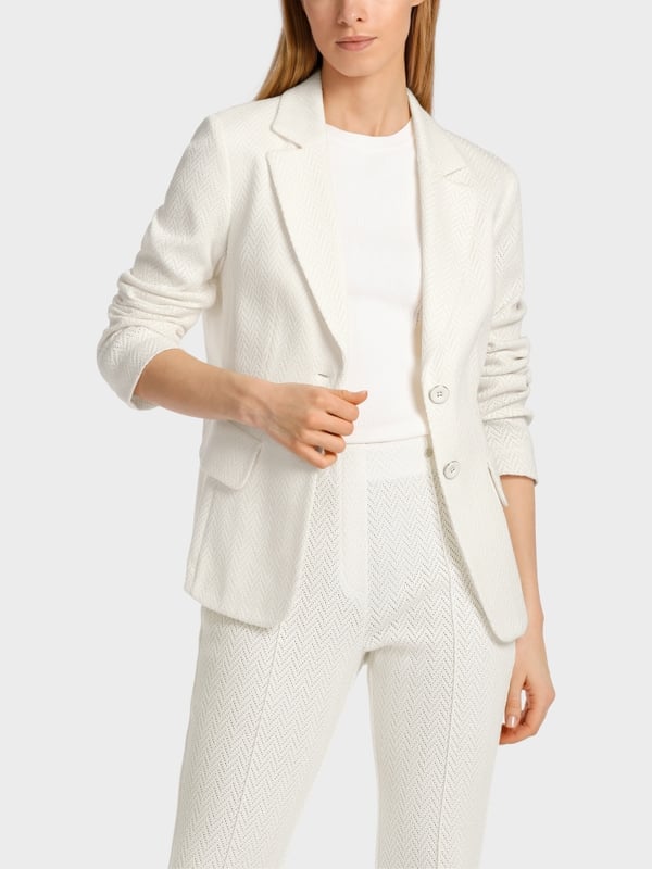 Marc Cain Körpernaher Blazer aus Strick Sonderangebot