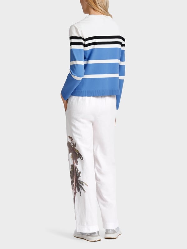 Marc Cain Gestreifter "Rethink Together" Cardigan Cyber Monday