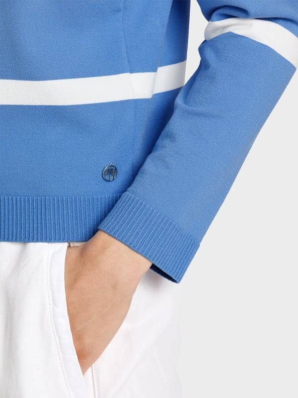 Marc Cain Gestreifter "Rethink Together" Cardigan Cyber Monday