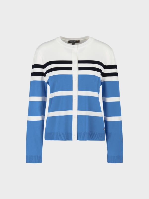 Marc Cain Gestreifter "Rethink Together" Cardigan Cyber Monday