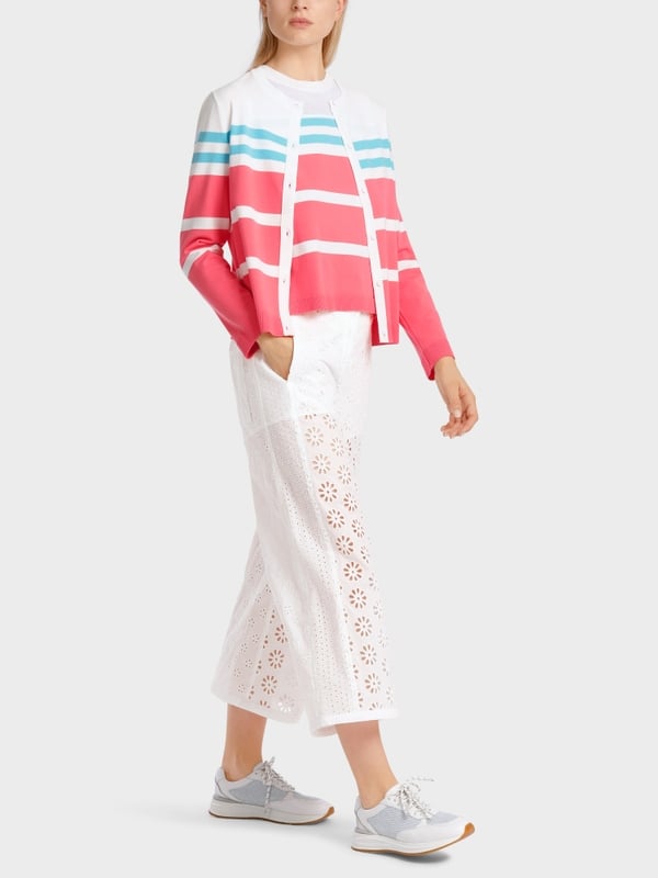 Marc Cain Gestreifter "Rethink Together" Cardigan Top Angebot