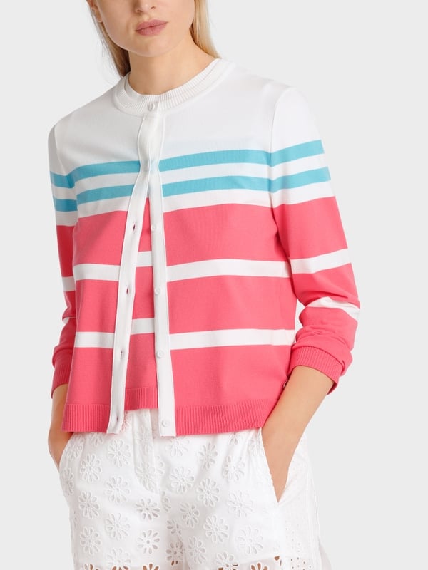 Marc Cain Gestreifter "Rethink Together" Cardigan Top Angebot
