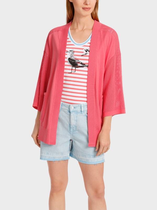 Marc Cain Cardigan mit Lochinsert Online Outlet