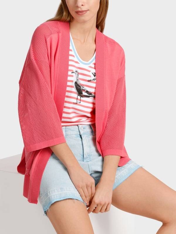 Marc Cain Cardigan mit Lochinsert Online Outlet