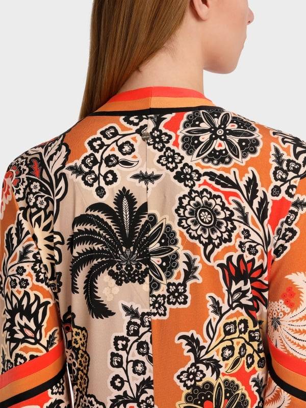 Marc Cain Midilanges Kleid im Seventies Style Black Friday Preise