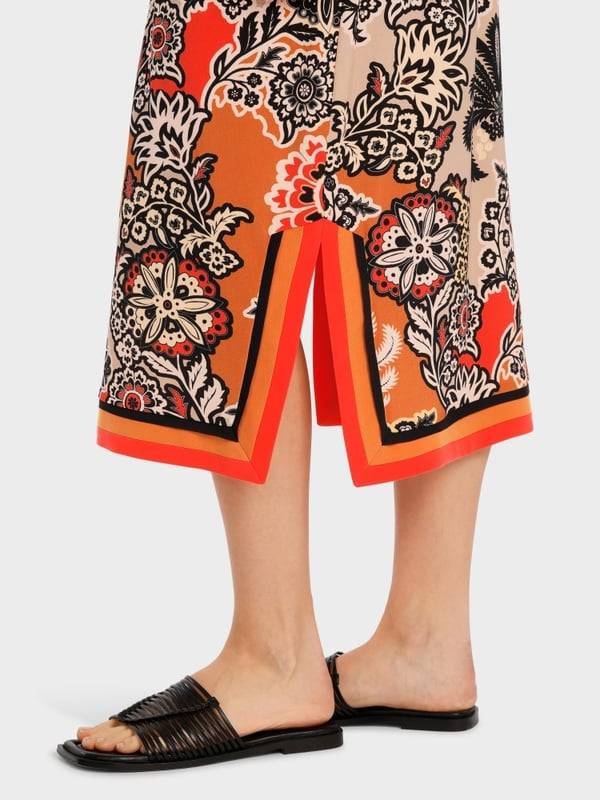 Marc Cain Midilanges Kleid im Seventies Style Black Friday Preise