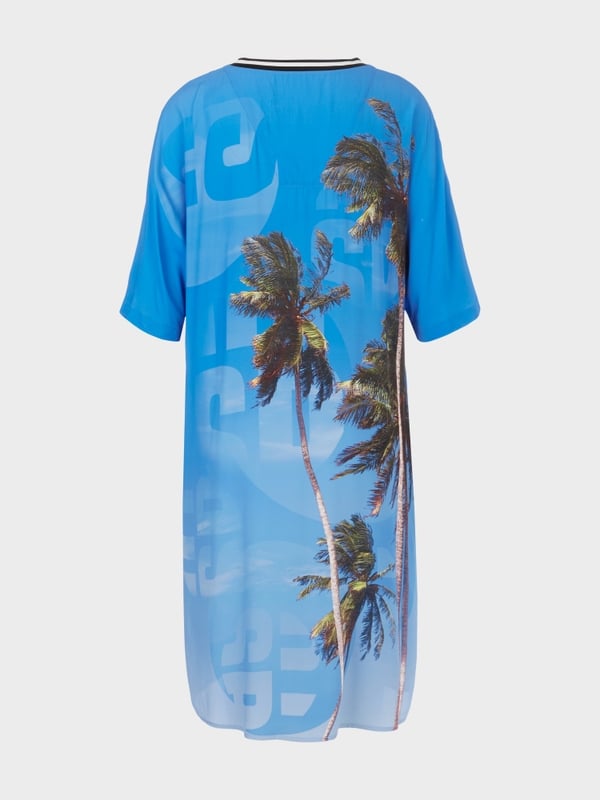 Marc Cain Kleid mit authentischem Palmenprint 50% Rabatt für begrenzte Zeit