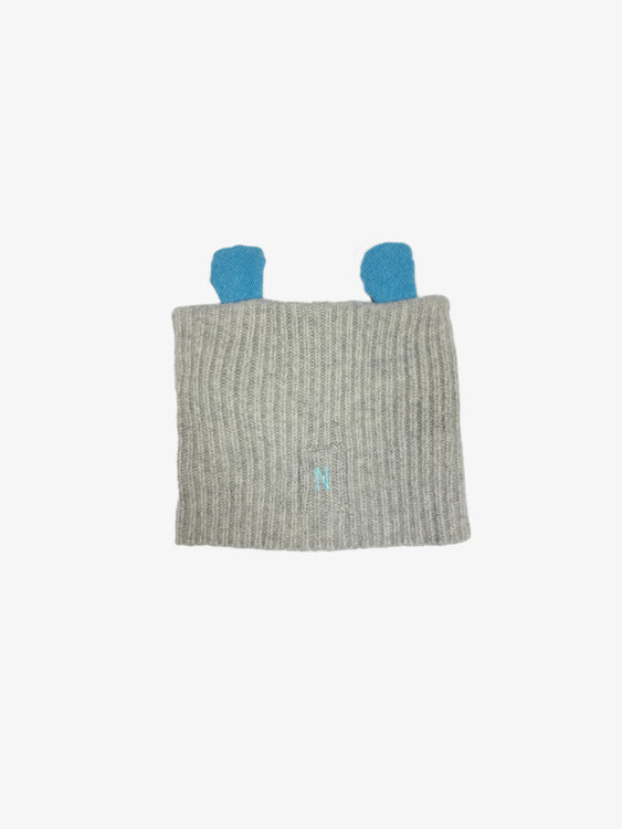 Nonoi Studio KINDERMÜTZE MIT ÖHRCHEN AUS KASCHMIR // BLUE 2025