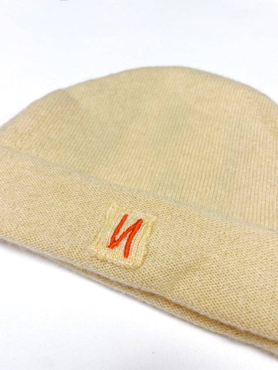 Nonoi Studio BEIGE KINDERMÜTZE "LITTLE CHICAGO" AUS KASCHMIR Verkauf