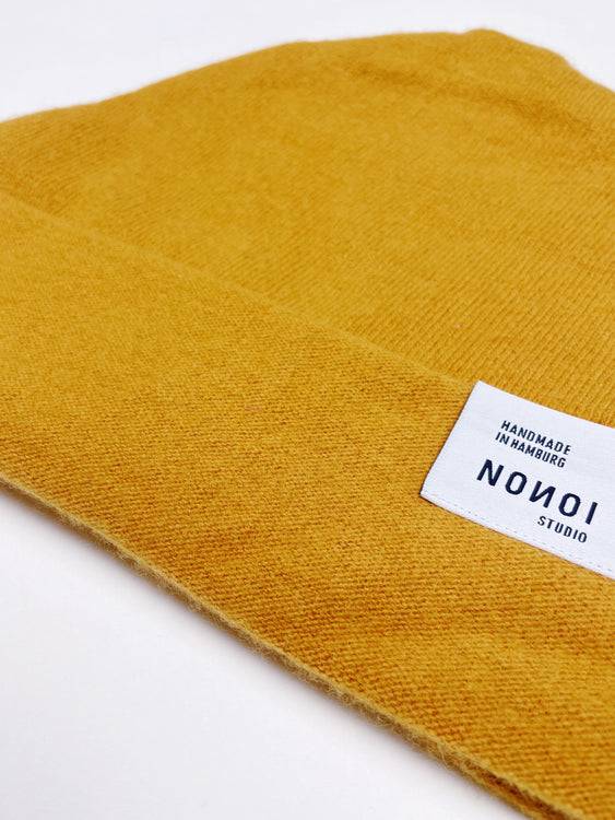 Nonoi Studio SENFGELBE MÜTZE "CILLO" AUS KASCHMIR // UNISEX Limitierter Zeitrabatt