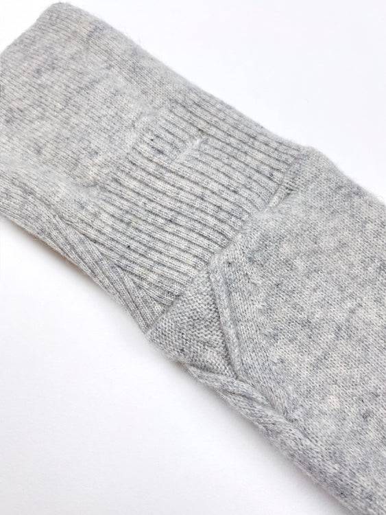 Nonoi Studio STIRNBAND "ARGUALAS" HELLGRAU // KASCHMIR Fabrik Onlineshop