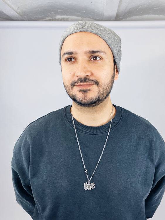 Nonoi Studio KURZE GRAUE MÜTZE // MICRO BEANIE KASCHMIR // UNISEX Fabrikpreis
