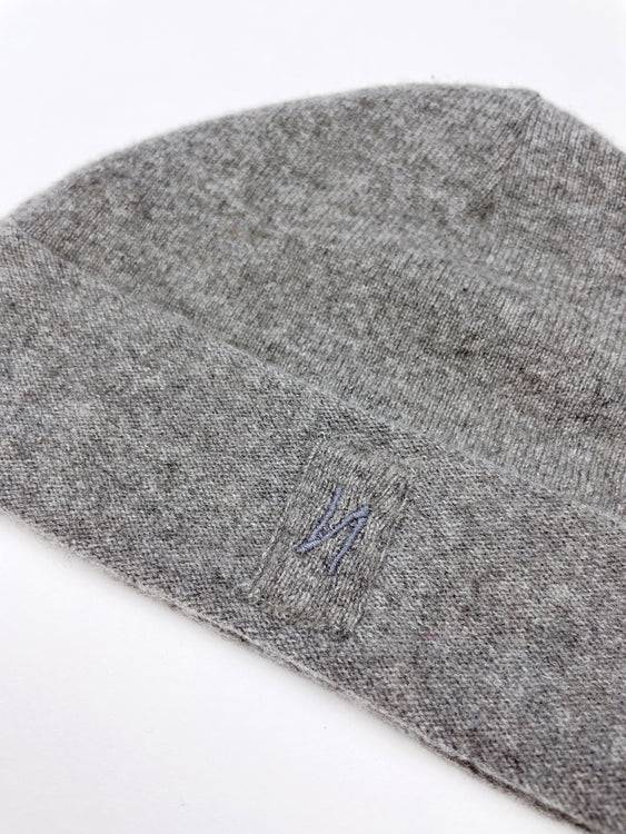 Nonoi Studio KURZE GRAUE MÜTZE // MICRO BEANIE KASCHMIR // UNISEX Fabrikpreis