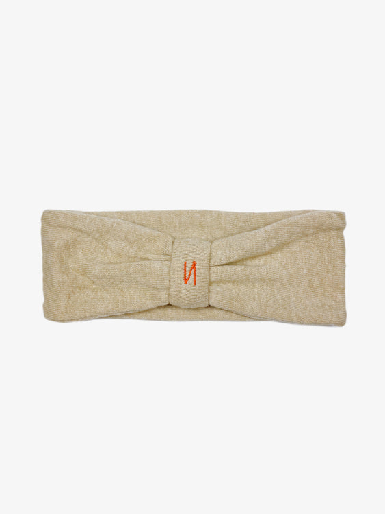 Nonoi Studio STIRNBAND "ZUGSPITZE" BEIGE // KASCHMIR Sonderangebot