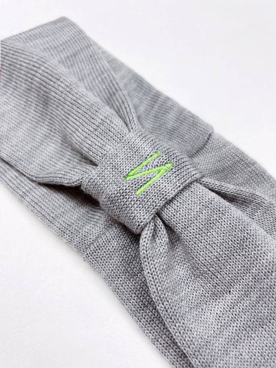 Nonoi Studio STIRNBAND "INU" GRAU // WOLLE Flash Sale