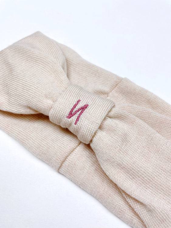 Nonoi Studio STIRNBAND "BEERE" CREME // WOLLE Begrenztes Angebot