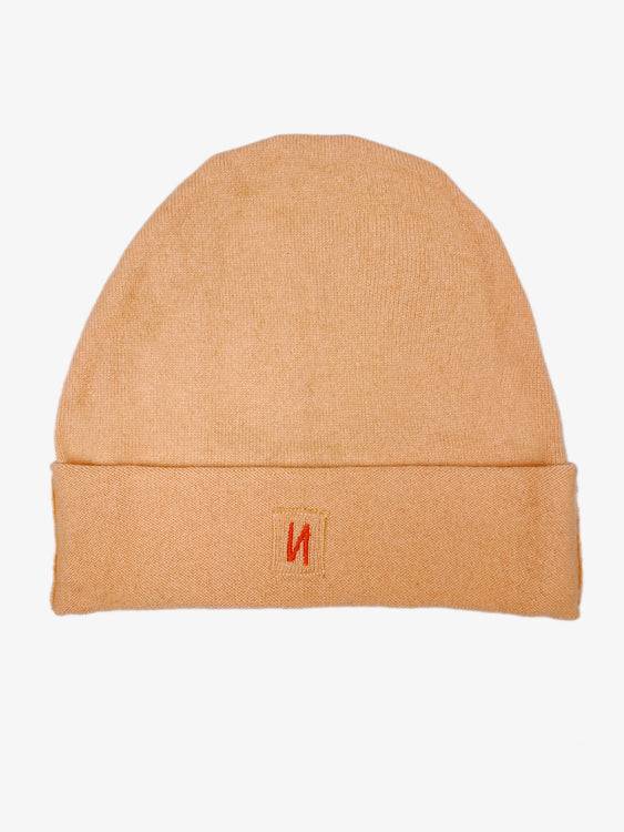Nonoi Studio MÜTZE "HORA" PASTELLORANGE AUS KASCHMIR Black Friday