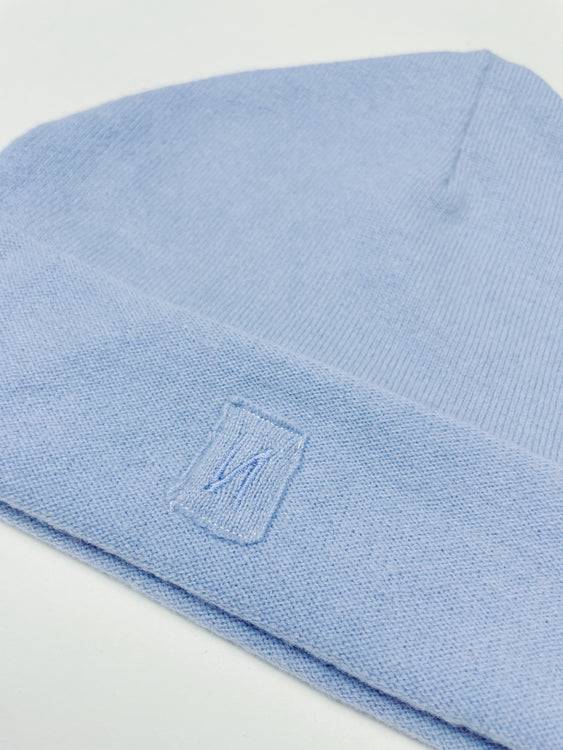 Nonoi Studio EISBLAUE MÜTZE "OTTAWA" AUS WOLLE // UNISEX Jubiläumsangebot