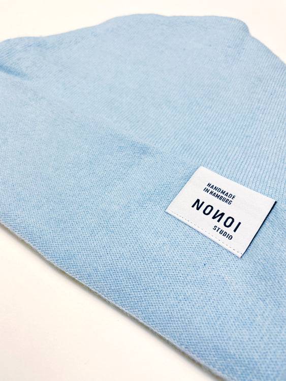 Nonoi Studio BABYBLAUE MÜTZE "BOA" AUS KASCHMIR // UNISEX Lagerräumung